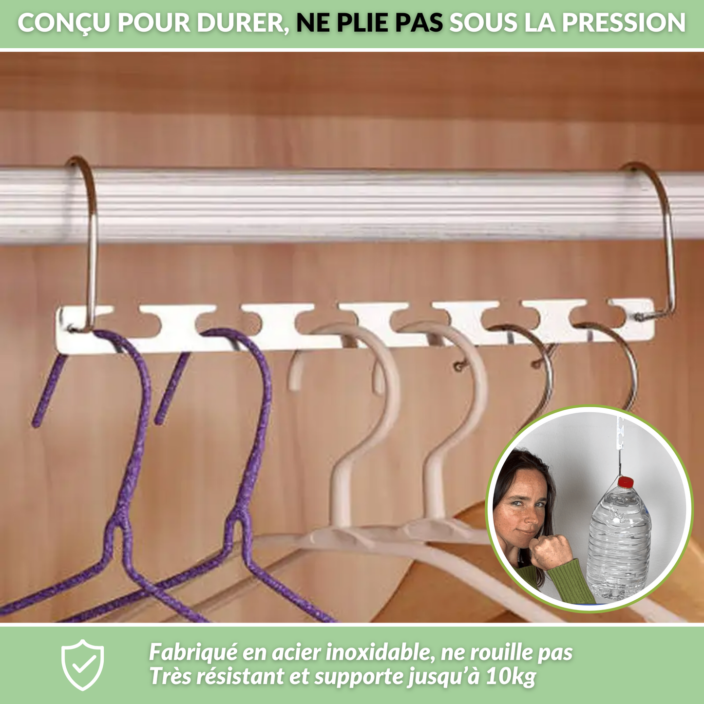 Cintreo - Le cintre gain de place 6 en 1