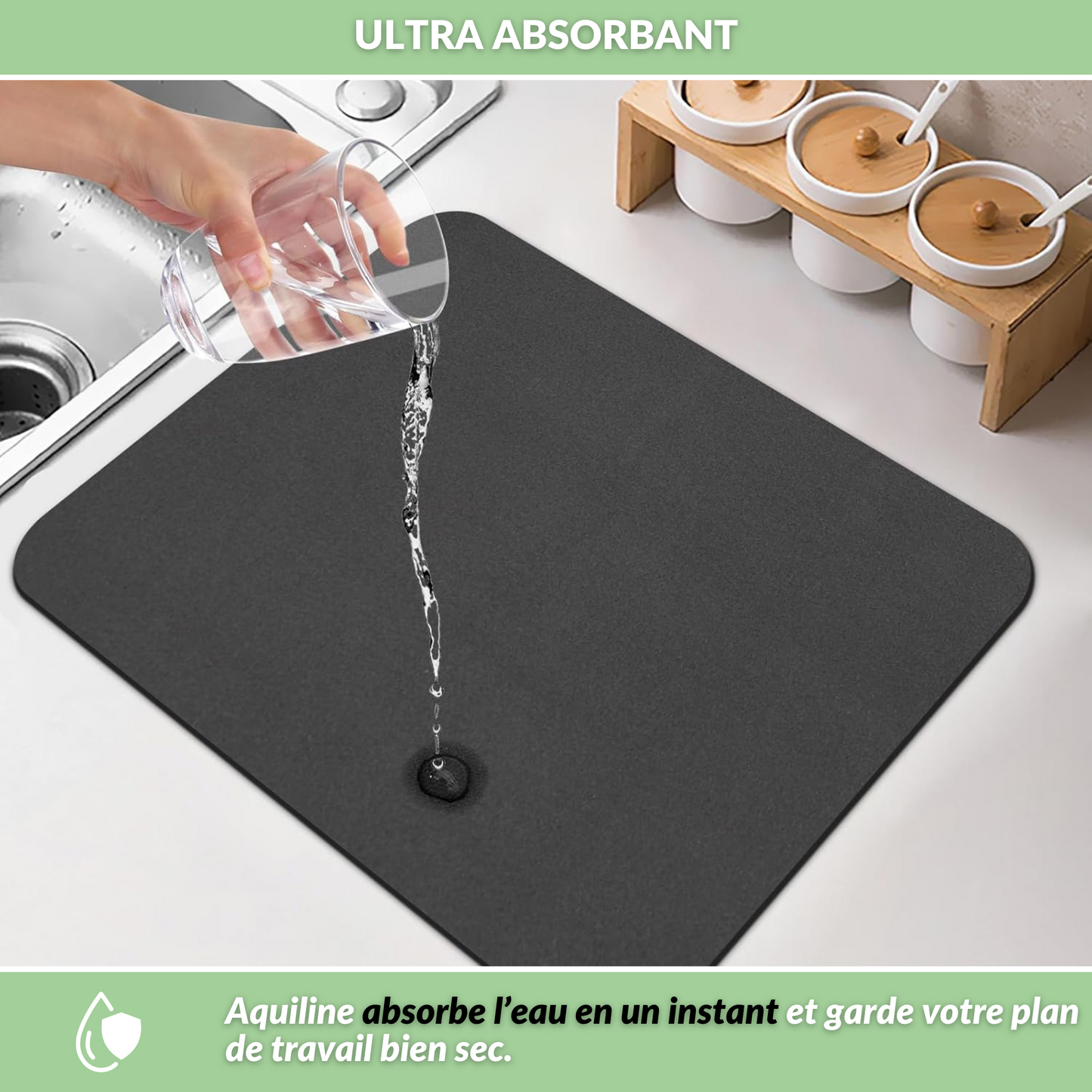AquiLine – Le tapis égouttoir ultra absorbant