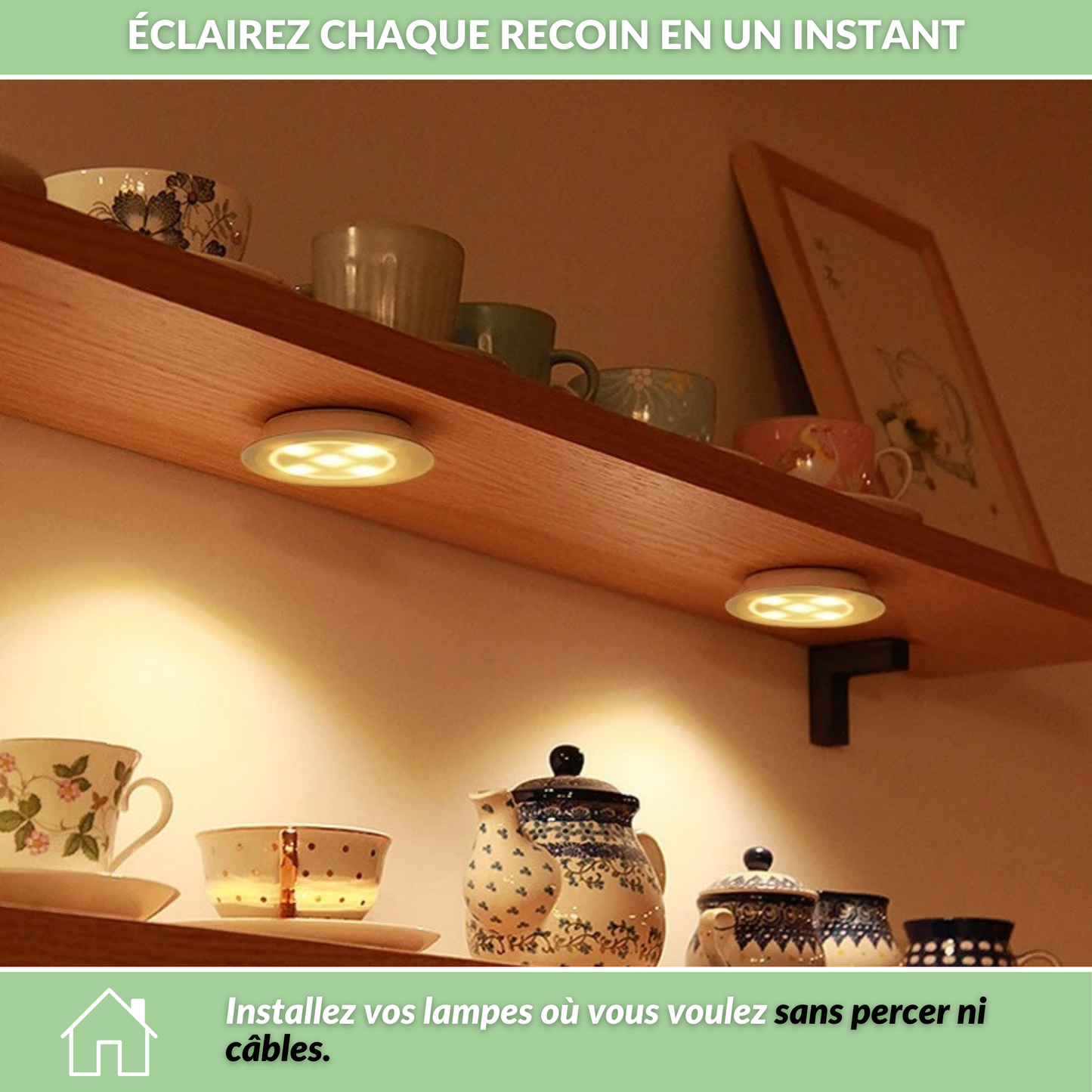 EasyLight - Lampes LED Adhésives Sans-fil