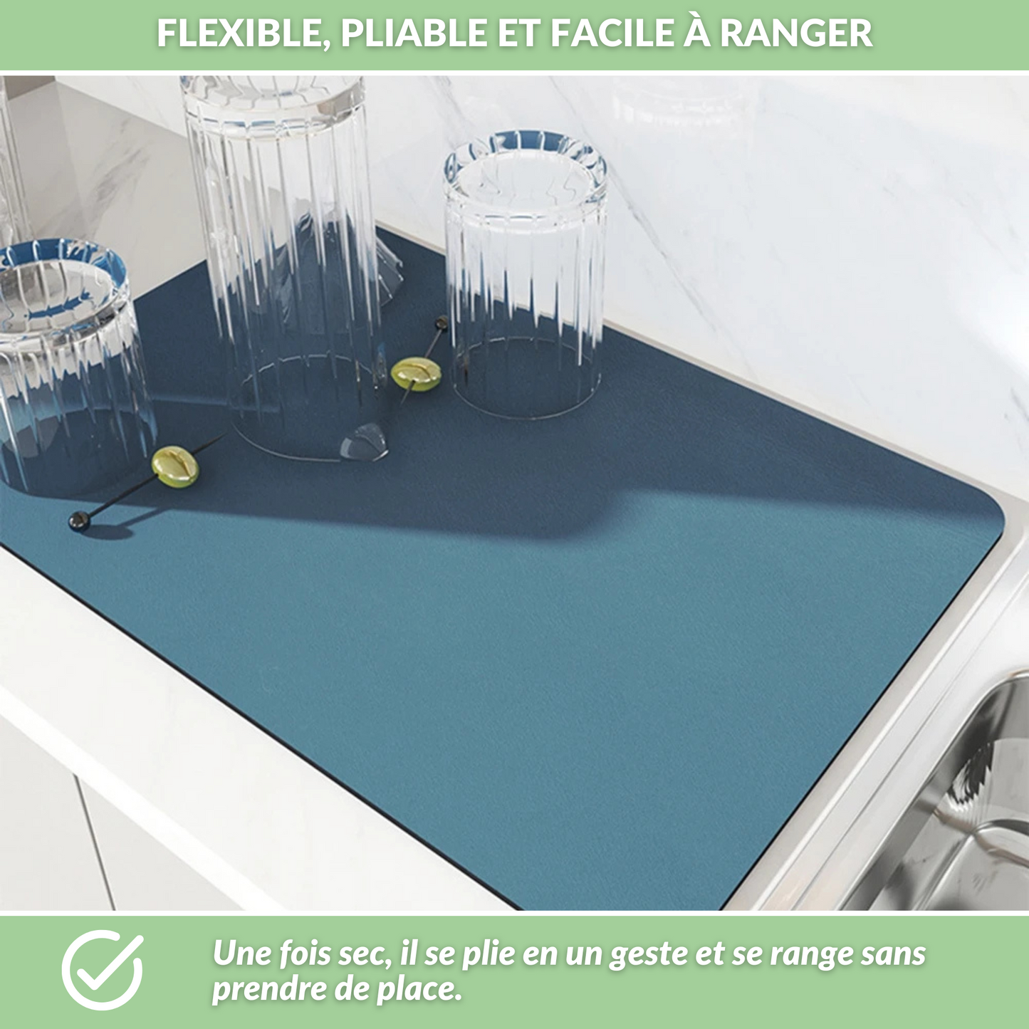 AquiLine – Le tapis égouttoir ultra absorbant