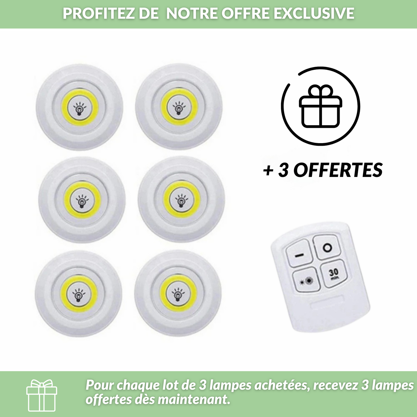 EasyLight - Lampes LED Adhésives Sans-fil