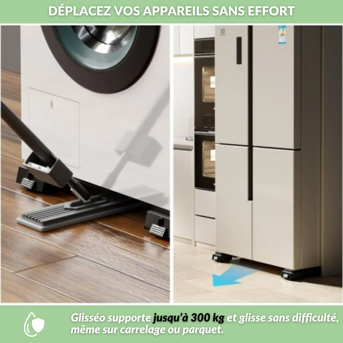 Glisséo | Déplacez Vos Appareils Facilement et Sans Effort ! (par 2)