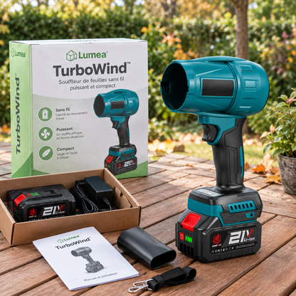 TurboWind™ | Souffleur de feuilles sans fil puissant et léger