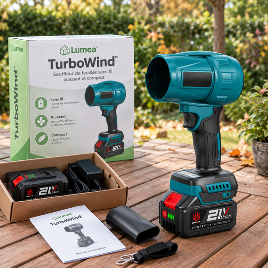 TurboWind™ | Souffleur de feuilles sans fil puissant et léger