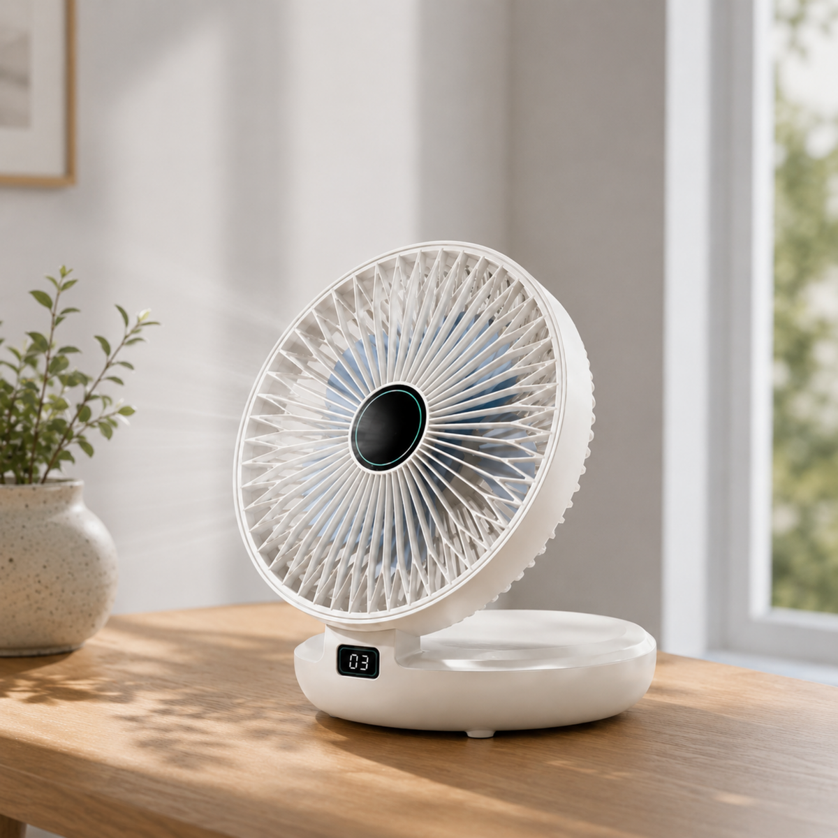 Ventilateur Sans-Fil Rechargeable