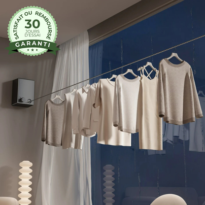 Filéo® - La Corde à linge rétractable grande capacité
