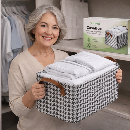 CasaBox | Boîte de rangement pliable pour la maison, du dressing à la salle de bain