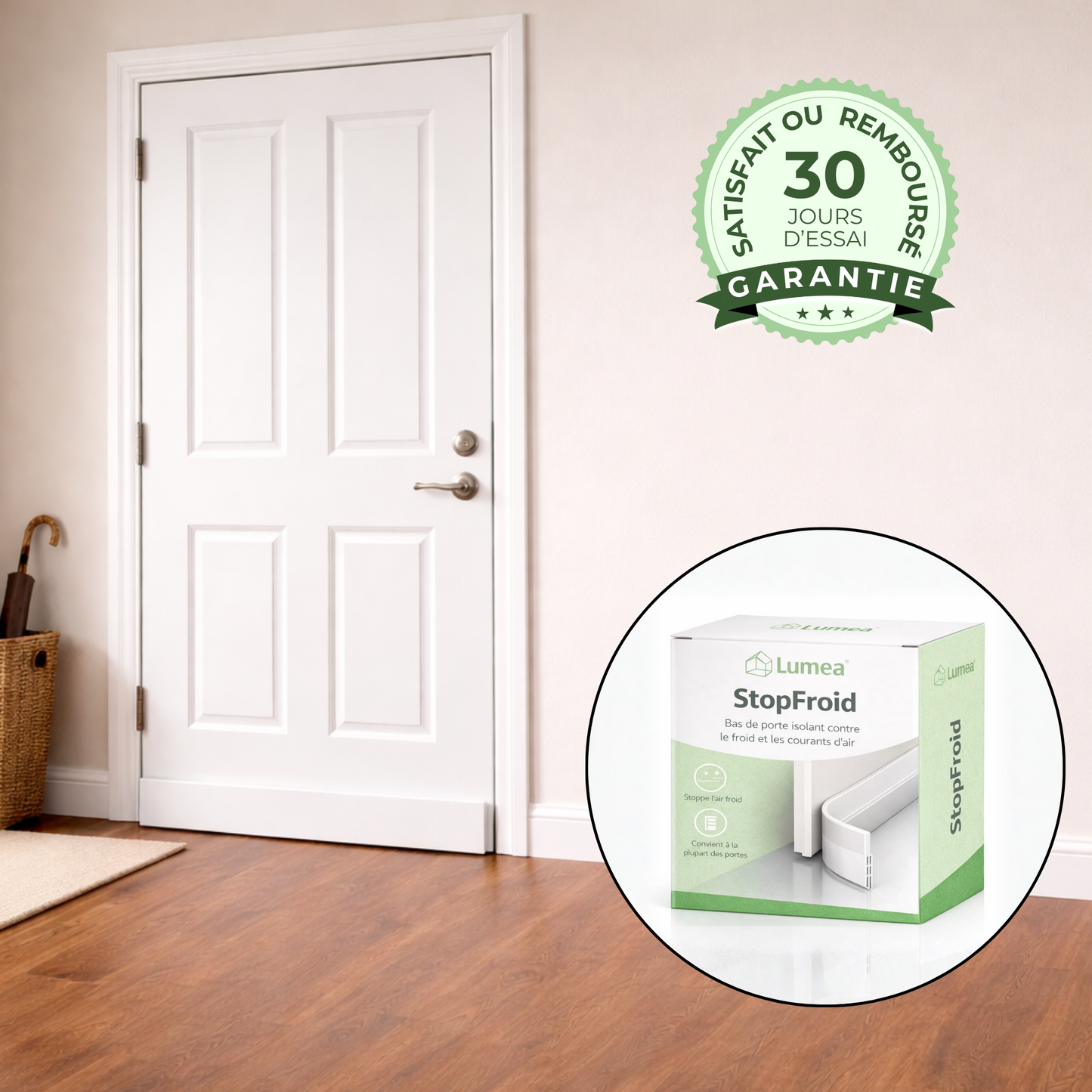 StopFroid | Bas de porte isolant contre le froid et les courants d’air