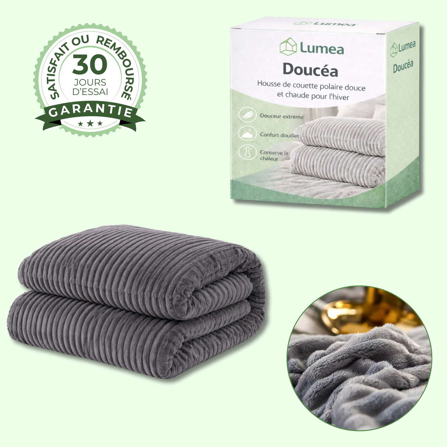 Doucéa | Housse de couette polaire douce et chaude pour l’hiver