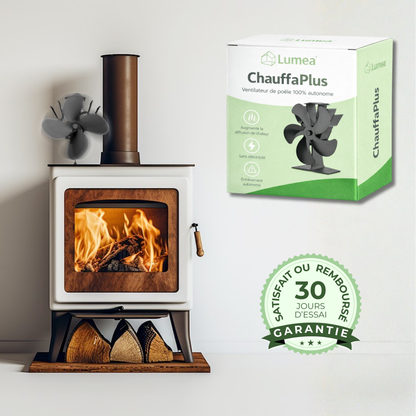 ChauffaPlus™ | Ventilateur de poêle à bois autonome et sans électricité