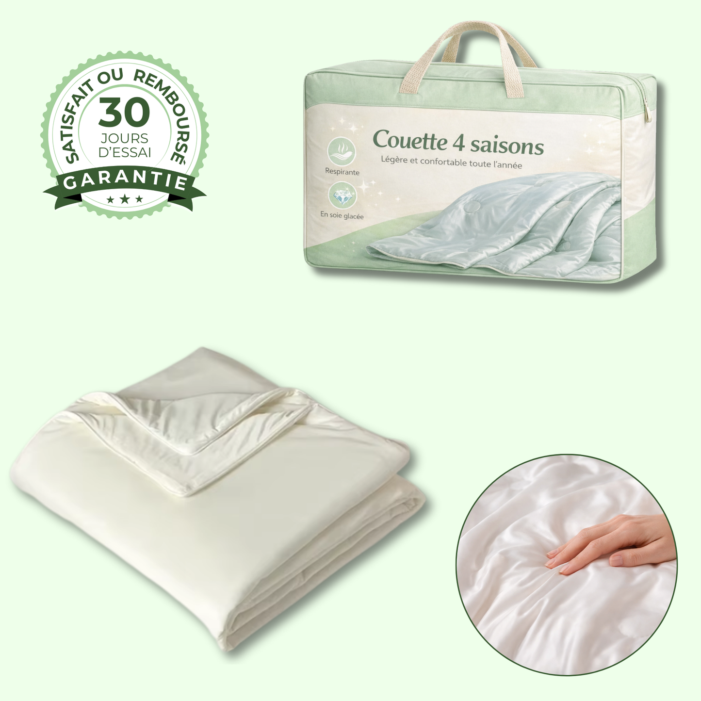 Couette 4 Saisons – Légère et confortable toute l’année
