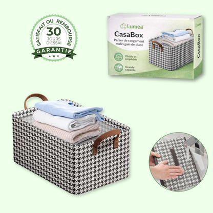 CasaBox | Boîte de rangement pliable pour la maison, du dressing à la salle de bain