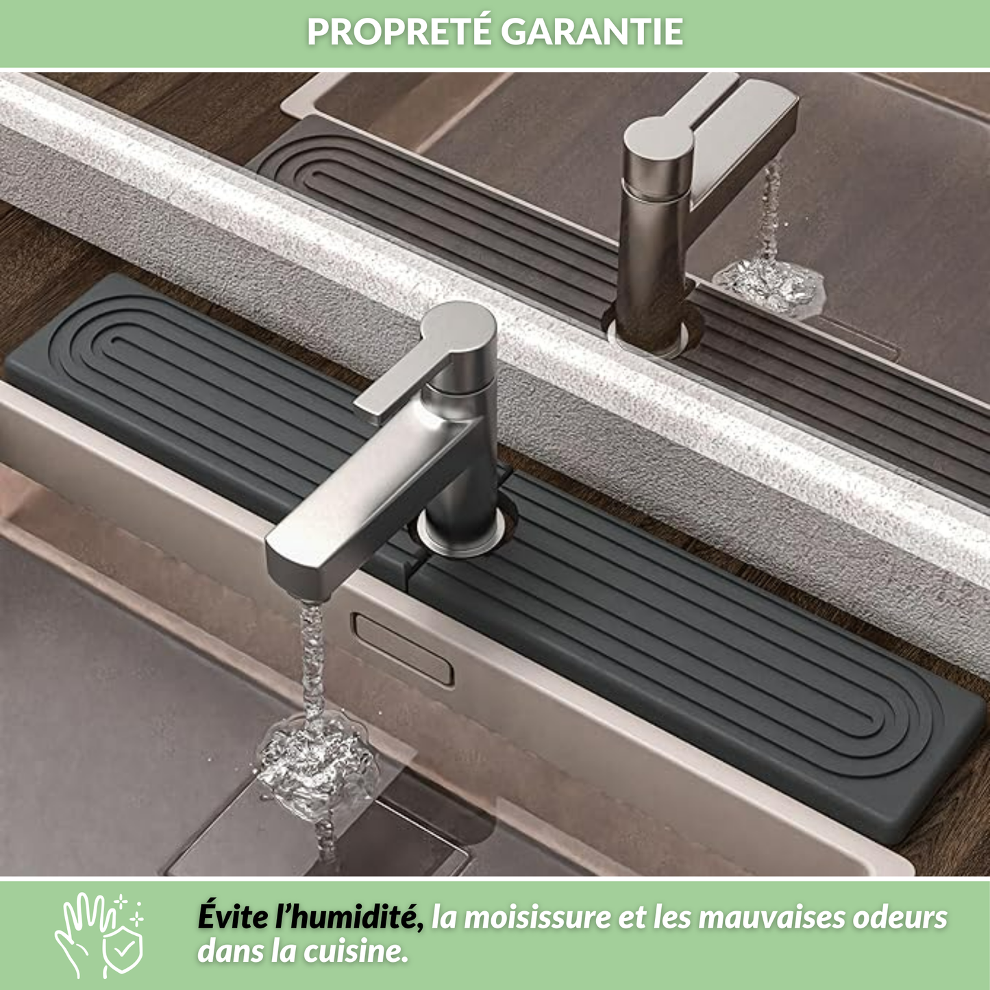 PureStone™ - Plateau super absorbant en pierre naturelle