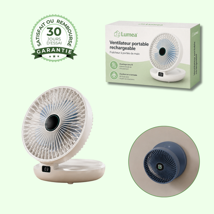 Ventilateur Sans-Fil Rechargeable