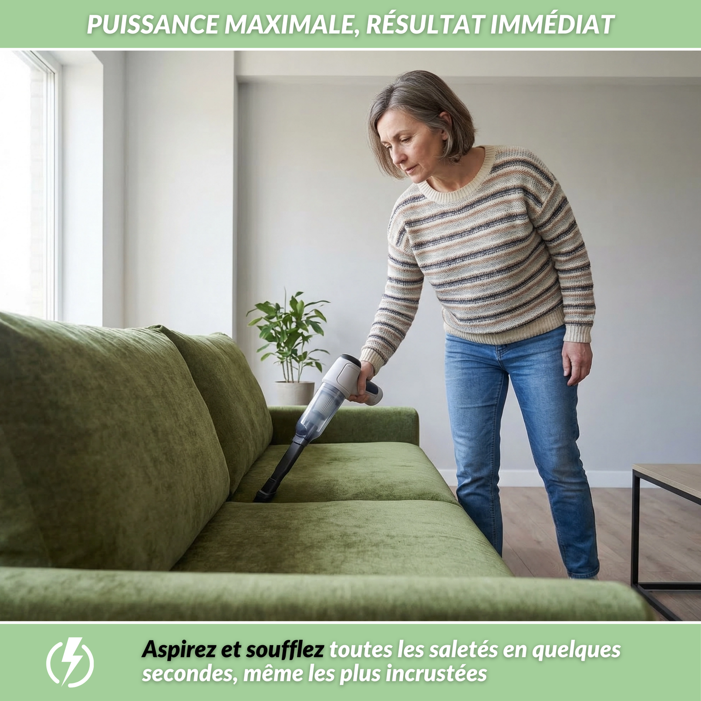 TotalClean Pro | Aspirateur souffleur sans fil puissant pour voiture et maison