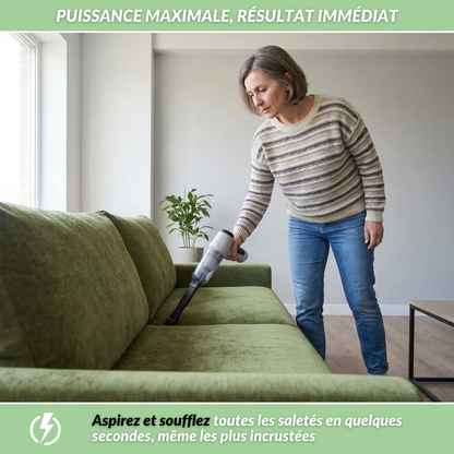 TotalClean Pro | Aspirateur souffleur sans fil puissant pour voiture et maison