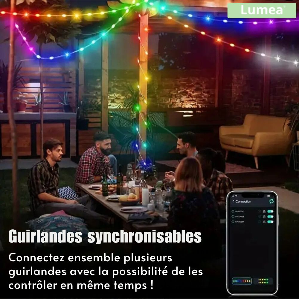 Guirlande de Noël connectée