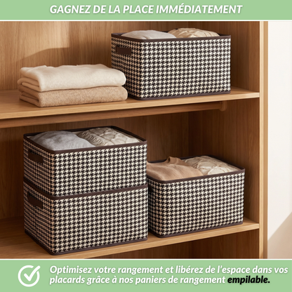 CasaBox | Boîte de rangement pliable pour la maison, du dressing à la salle de bain