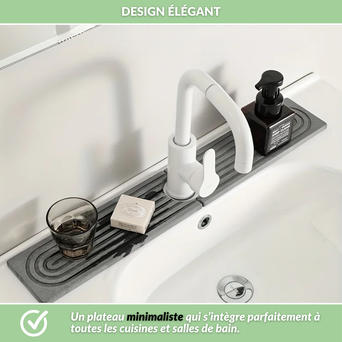 PureStone™ - Plateau super absorbant en pierre naturelle