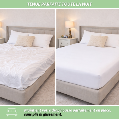 Fixeo | Tendeurs pour drap housse avec attaches faciles
