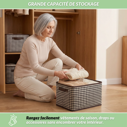 CasaBox | Boîte de rangement pliable pour la maison, du dressing à la salle de bain