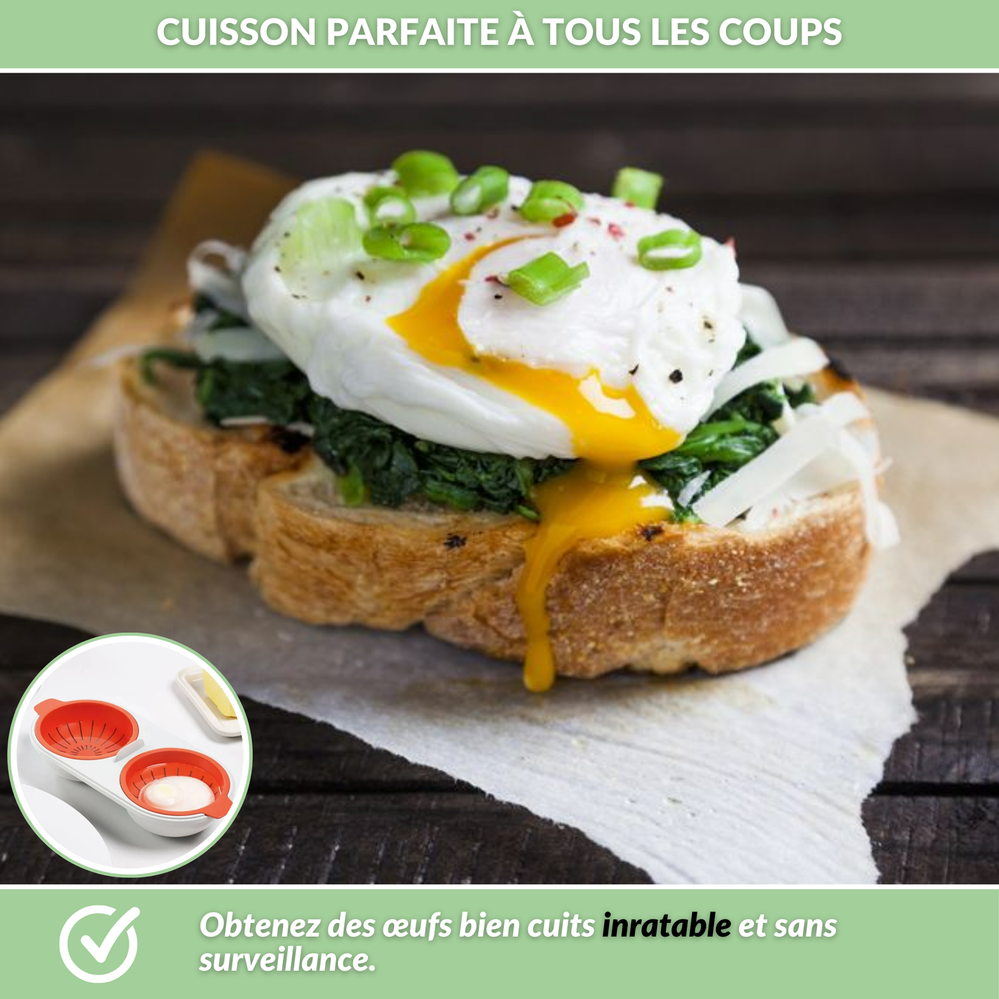 Oeuf Minute - Savourez des œufs en un clin d’œil