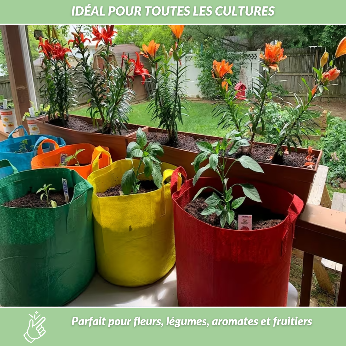 Plantéo | Sac de plantation respirant en tissu géotextile