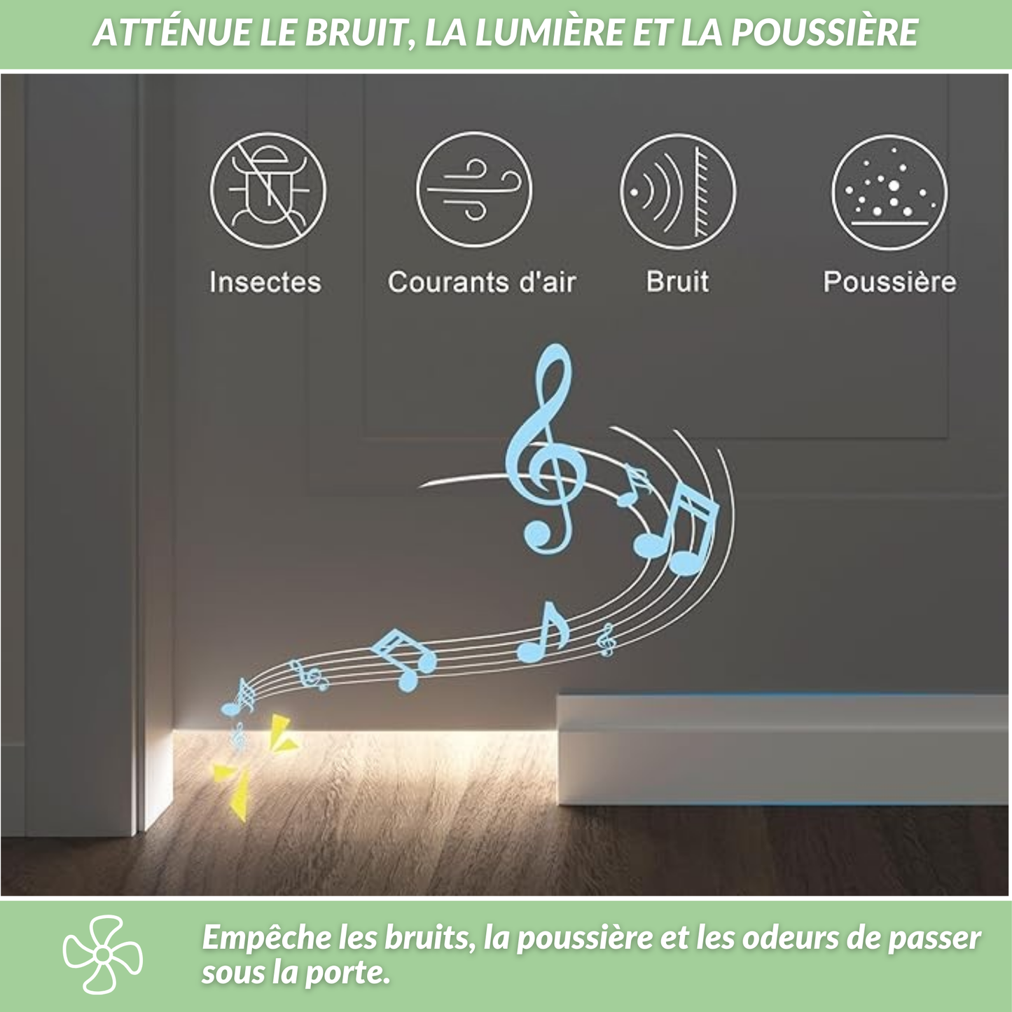 StopFroid | Bas de porte isolant contre le froid et les courants d’air