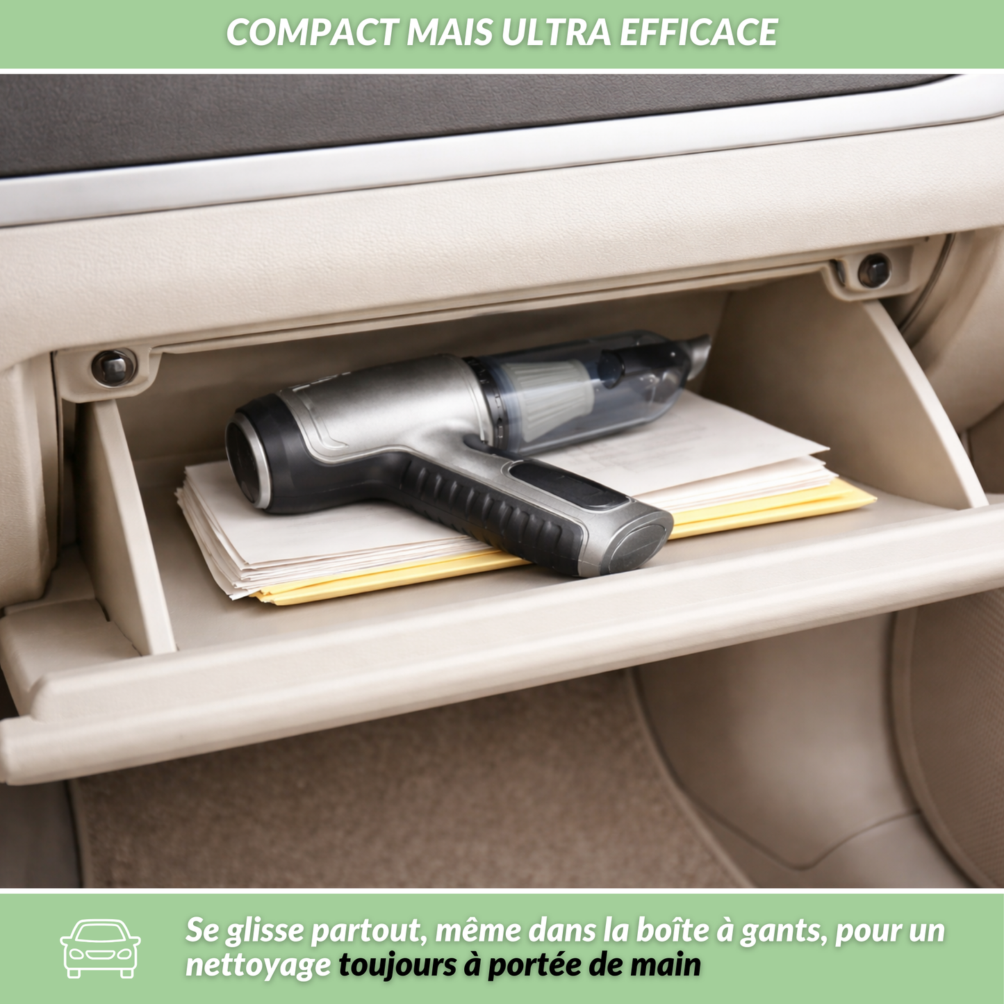 TotalClean Pro | Aspirateur souffleur sans fil puissant pour voiture et maison