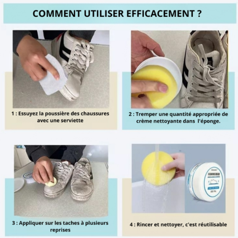 CRÈME LAVANTE ULTRA EFFICACE AVEC ÉPONGE INCLUSE