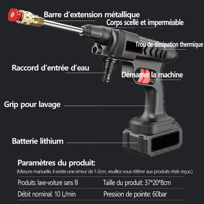 NETTOYEUR HAUTE PRESSION AVEC BATTERIE