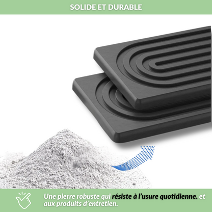 PureStone™ - Plateau super absorbant en pierre naturelle