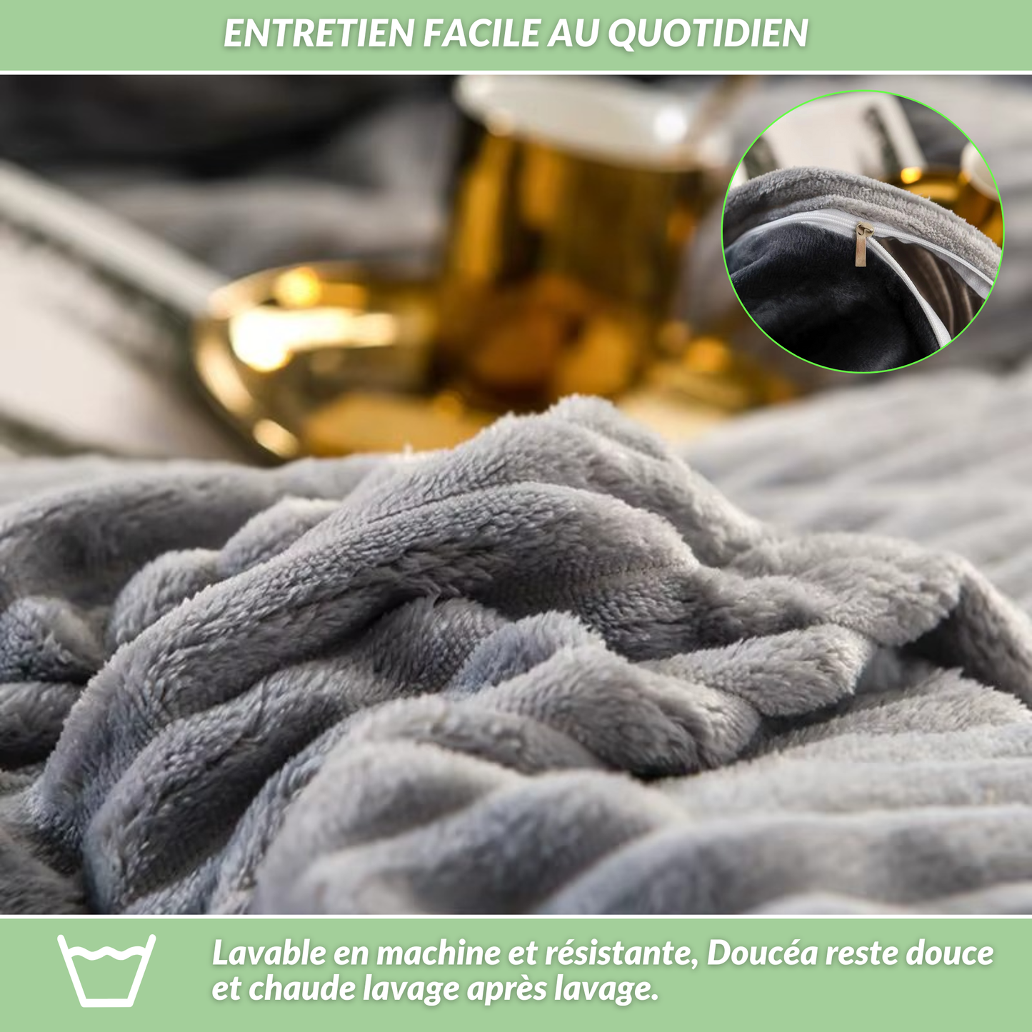 Doucéa | Housse de couette polaire douce et chaude pour l’hiver