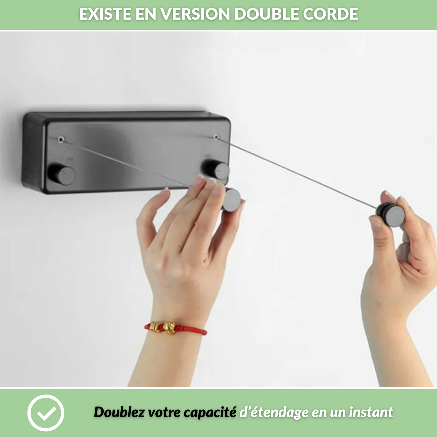 Filéo® - La Corde à linge rétractable grande capacité