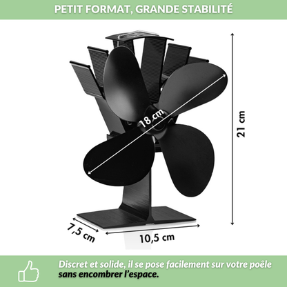 EcoFire™ - Ventilateur de poêle 100% autonome