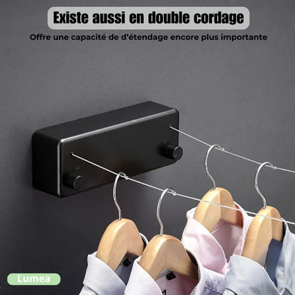 Corde à linge rétractable grande capacité