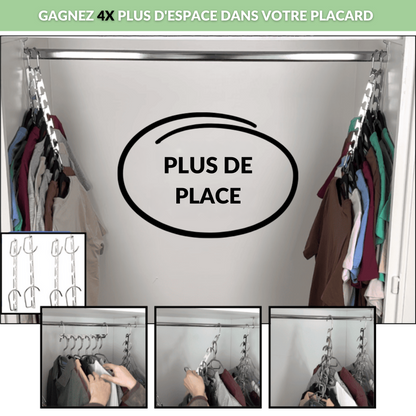 Cintreo - Le cintre gain de place 6 en 1