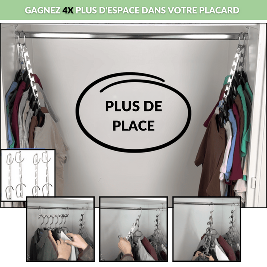 Cintreo - Le cintre gain de place 6 en 1